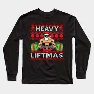 HEAVY LIFTMAS Ugly Christmas Gift Sweater Long Sleeve T-Shirt